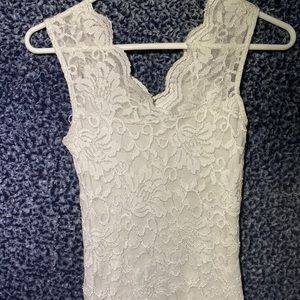 Floral Formal Dress in White and Pink